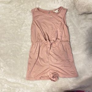 Girls Romper Mauve
